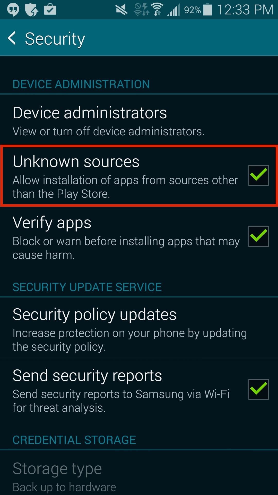 Allow source. Source Unknown. Security Policy setting на леново.